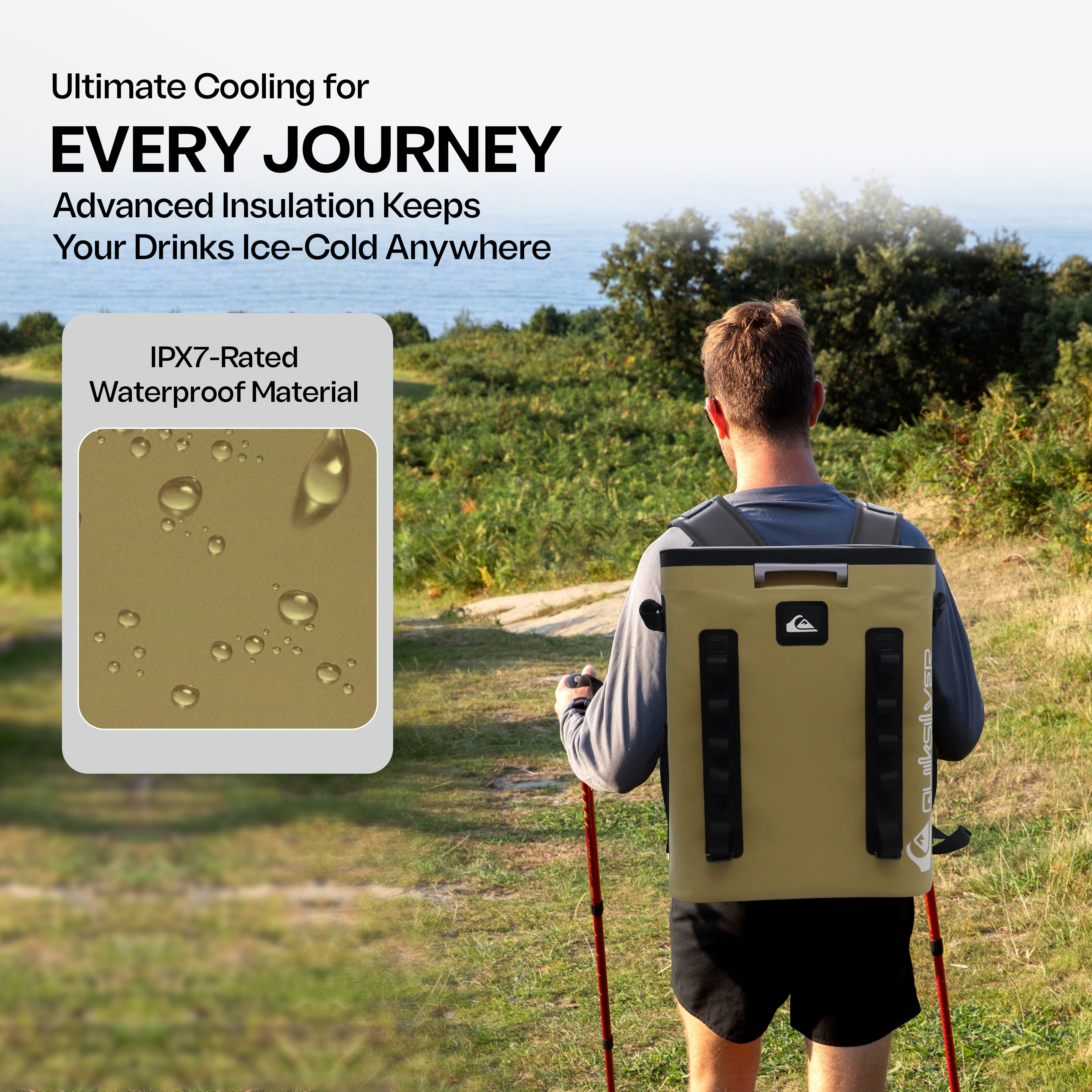 The Coastal Collection Zipperless Backpack Cooler